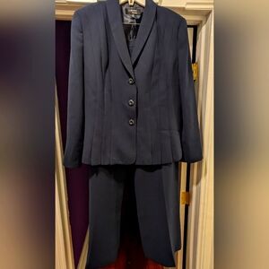 Navy Blue Pants Suit